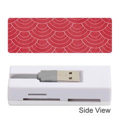 Red Sashiko Memory Card Reader (stick) by goljakoff