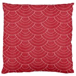 Red sashiko Large Cushion Case (Two Sides) Front