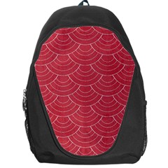 Red Sashiko Backpack Bag by goljakoff