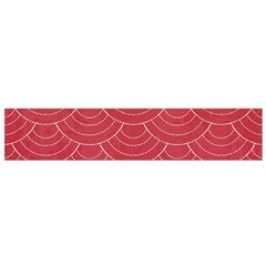 Red Sashiko Small Flano Scarf by goljakoff