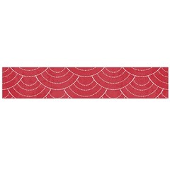 Red Sashiko Large Flano Scarf  by goljakoff