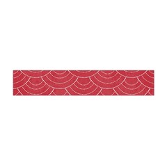 Red Sashiko Flano Scarf (mini) by goljakoff