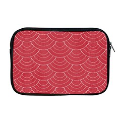 Red Sashiko Apple Macbook Pro 17  Zipper Case by goljakoff