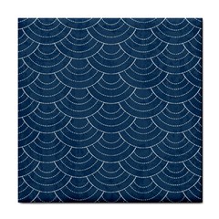 Blue Sashiko Tile Coaster by goljakoff