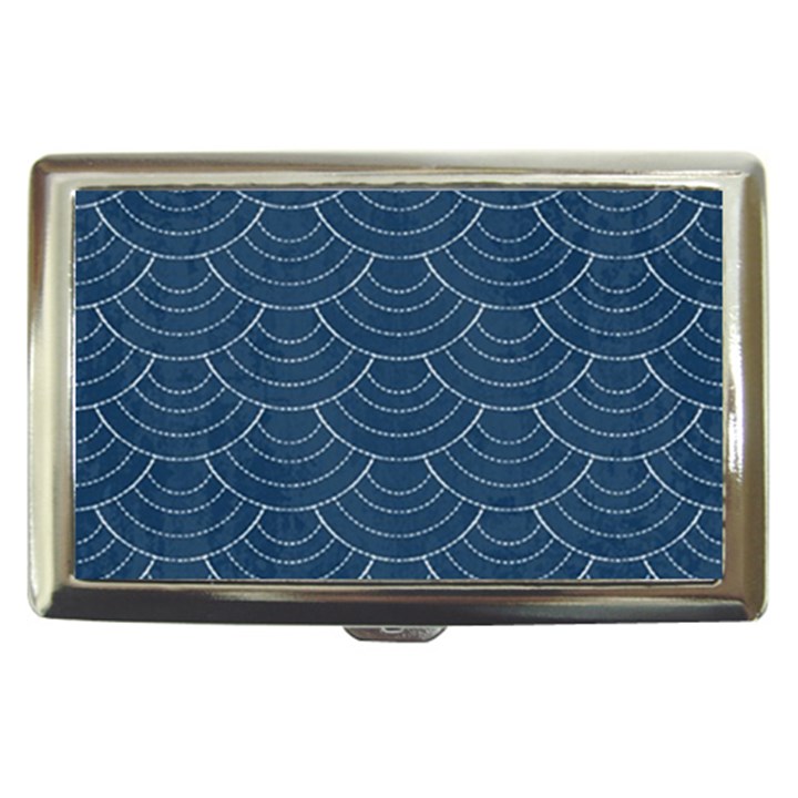 Blue sashiko Cigarette Money Case