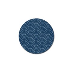 Blue Sashiko Golf Ball Marker (4 Pack) by goljakoff