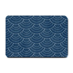 Blue Sashiko Small Doormat  by goljakoff