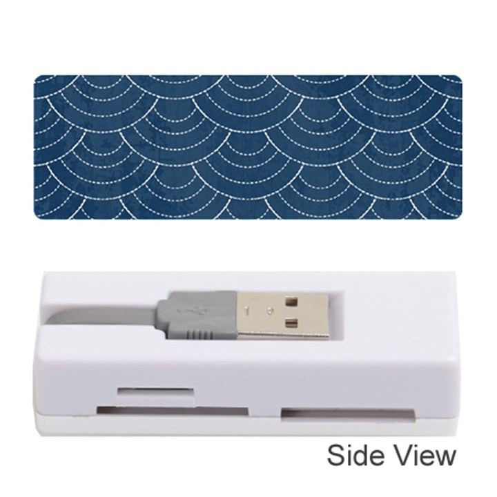 Blue sashiko Memory Card Reader (Stick)