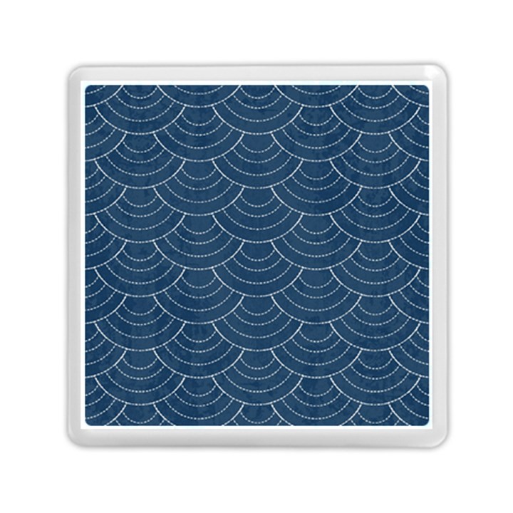 Blue sashiko Memory Card Reader (Square)