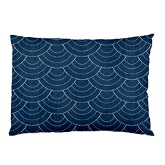 Blue Sashiko Pillow Case (two Sides) by goljakoff