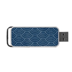 Blue Sashiko Portable Usb Flash (two Sides) by goljakoff