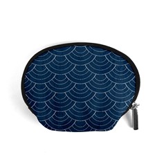 Blue Sashiko Accessory Pouch (small) by goljakoff