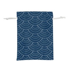 Blue Sashiko Lightweight Drawstring Pouch (s) by goljakoff