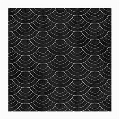 Black Sashiko Ornament Medium Glasses Cloth by goljakoff