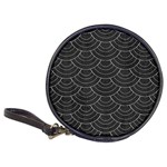 Black sashiko ornament Classic 20-CD Wallets Front