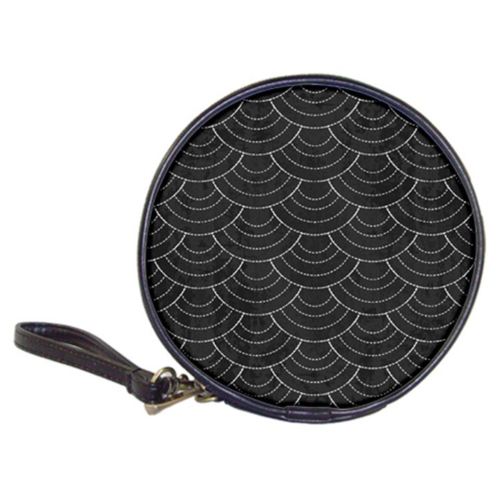 Black sashiko ornament Classic 20-CD Wallets