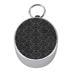 Black Sashiko Ornament Mini Silver Compasses by goljakoff