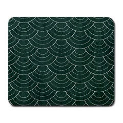 Green Sashiko Large Mousepads by goljakoff