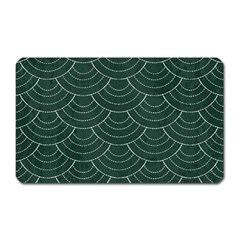 Green Sashiko Magnet (rectangular) by goljakoff