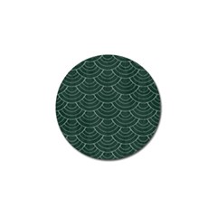 Green Sashiko Golf Ball Marker (4 Pack) by goljakoff