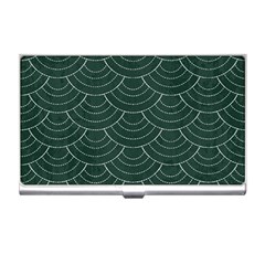 Green Sashiko Business Card Holder by goljakoff