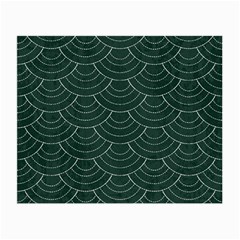 Green Sashiko Small Glasses Cloth by goljakoff