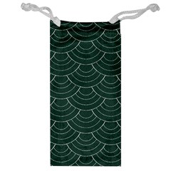 Green Sashiko Jewelry Bag by goljakoff