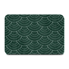 Green Sashiko Plate Mats by goljakoff