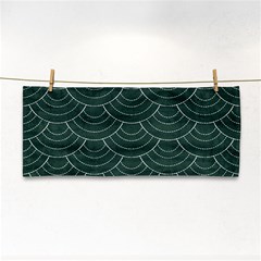 Green Sashiko Hand Towel by goljakoff