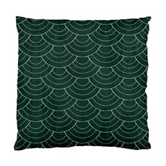 Green Sashiko Standard Cushion Case (one Side) by goljakoff