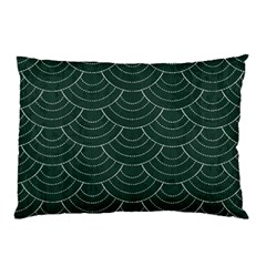 Green Sashiko Pillow Case by goljakoff