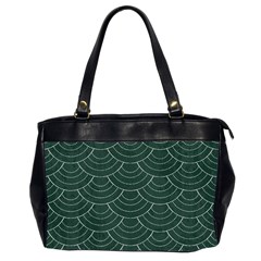 Green Sashiko Oversize Office Handbag (2 Sides) by goljakoff