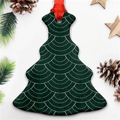 Green Sashiko Christmas Tree Ornament (two Sides) by goljakoff