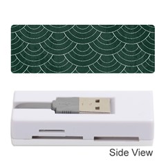 Green Sashiko Memory Card Reader (stick) by goljakoff