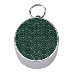 Green Sashiko Mini Silver Compasses by goljakoff