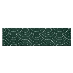 Green Sashiko Satin Scarf (oblong) by goljakoff