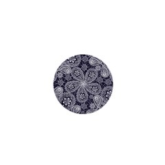 White flower mandala 1  Mini Buttons