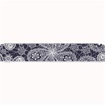 White flower mandala Small Bar Mats 24 x4  Bar Mat