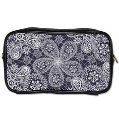 White flower mandala Toiletries Bag (Two Sides)