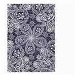 White flower mandala Large Garden Flag (Two Sides) Back