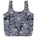 White flower mandala Full Print Recycle Bag (XL) Front