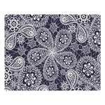 White flower mandala Double Sided Flano Blanket (Large)  80 x60  Blanket Front