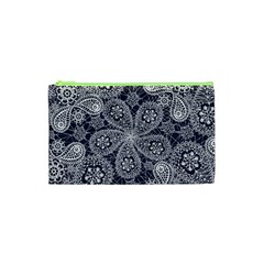 White flower mandala Cosmetic Bag (XS)