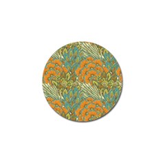 Orange Flowers Golf Ball Marker (4 Pack) by goljakoff