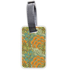 Orange Flowers Luggage Tag (one Side) by goljakoff