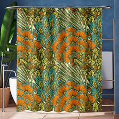 Orange Flowers Shower Curtain 60  X 72  (medium)  by goljakoff