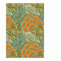 Orange Flowers Small Garden Flag (two Sides)