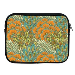 Orange Flowers Apple Ipad 2/3/4 Zipper Cases by goljakoff