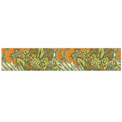 Orange Flowers Large Flano Scarf  by goljakoff