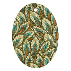 Field Leaves Ornament (oval) by goljakoff